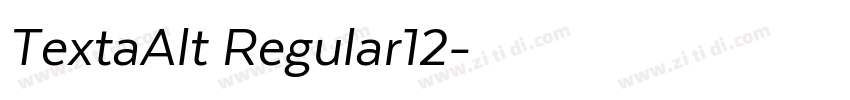 TextaAlt Regular12字体转换